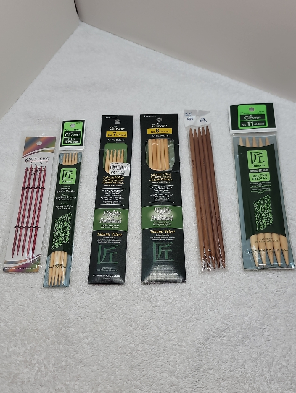 Bamboo Double-Pointed Knitting Needles 6 Sets - NWT. #3